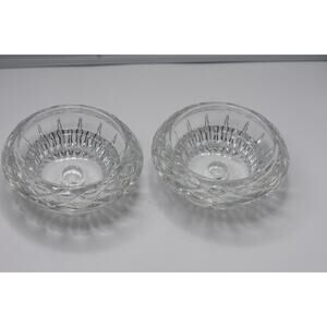 Princess House Highlights Crystal Candlestick Holders Pillar or Candlestick Set